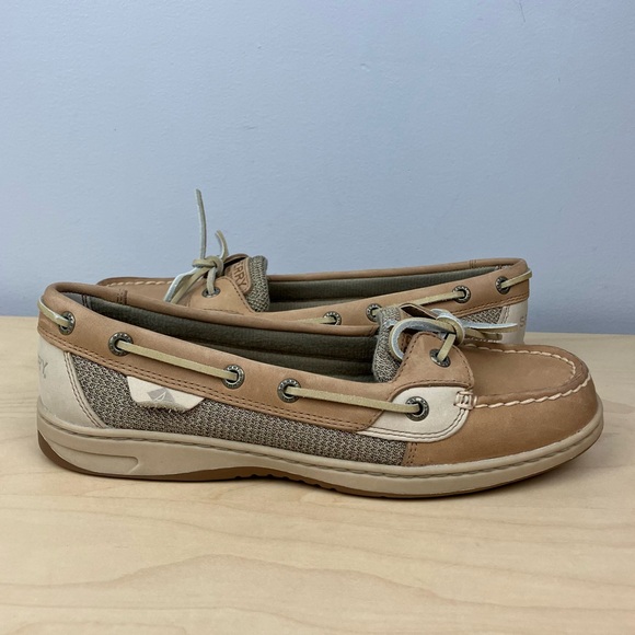 Sperry Top-Sider Women’s Size 8.0 Angelfish Brown Leather Slip On Boat Shoes - Picture 2 of 10